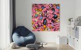 Opake – Pink Panther Original Acrylic Painting